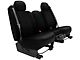 Genuine Neoprene Custom 2nd Row Bench Seat Covers; Black/Black (01-04 Dakota Quad Cab)