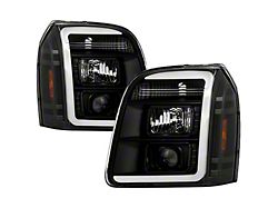 Platinum Series Version 2 High-Power LED Module Headlights; Black Housing; Clear Lens (07-14 Yukon)