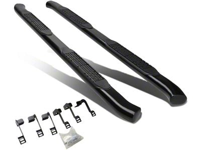 4-Inch Nerf Side Step Bars; Black (09-18 RAM 1500 Quad Cab)