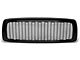 Honeycomb Mesh Style Upper Replacement Grille; Black (02-05 RAM 1500)