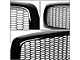 Honeycomb Mesh Style Upper Replacement Grille; Black (02-05 RAM 1500)