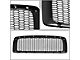 Honeycomb Mesh Style Upper Replacement Grille; Black (02-05 RAM 1500)