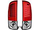 LED Tail Lights; Chrome Housing; Red Lens (02-06 RAM 1500)