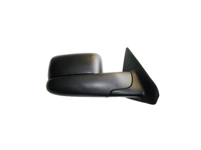 OE Certified Replacement Manual Mirror; Passenger Side; Textured Black (02-09 RAM 1500 w/ Towing Package)