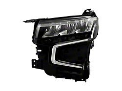 OE Style Full LED Headlight; Black Housing; Clear Lens; Driver Side (21-25 Tahoe)