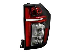 OE Style LED Tail Lights Black Housing; Red/Clear Lens; Passenger Side (21-25 Tahoe)