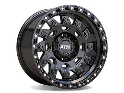 ATW Off-Road Wheels Congo All Satin Black 8-Lug Wheel; 20x10; -18mm Offset (01-06 Sierra 2500 HD)