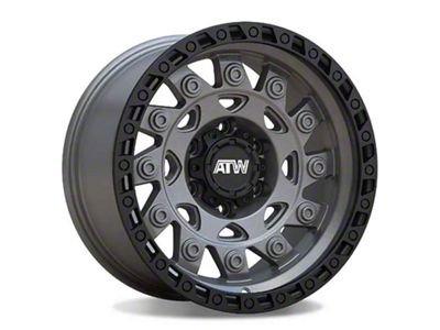 ATW Off-Road Wheels Congo Sand Gunmetal with Black Lip 8-Lug Wheel; 20x10; -18mm Offset (01-06 Sierra 2500 HD)