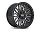 ATW Off-Road Wheels Nile Gloss Black with Milled Spokes 5-Lug Wheel; 20x10; -18mm Offset (02-08 RAM 1500, Excluding Mega Cab)