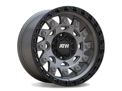 ATW Off-Road Wheels Congo Sand Gunmetal with Black Lip 6-Lug Wheel; 17x9; -12mm Offset (07-13 Sierra 1500)