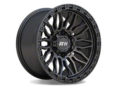 ATW Off-Road Wheels Nile All Satin Black 6-Lug Wheel; 17x9; 0mm Offset (07-13 Sierra 1500)