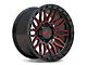 ATW Off-Road Wheels Nile Gloss Black with Red Milled Spokes 6-Lug Wheel; 20x10; -18mm Offset (07-13 Sierra 1500)