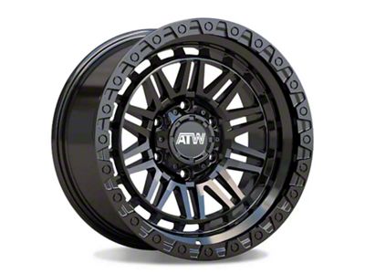 ATW Off-Road Wheels Yukon All Satin Black 6-Lug Wheel; 17x9; 0mm Offset (07-13 Sierra 1500)