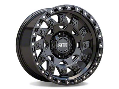 ATW Off-Road Wheels Congo All Satin Black 6-Lug Wheel; 17x9; 0mm Offset (14-18 Sierra 1500)
