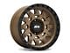 ATW Off-Road Wheels Congo Satin Sand Bronze with Black Lip 6-Lug Wheel; 17x9; 0mm Offset (14-18 Sierra 1500)