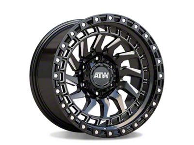 ATW Off-Road Wheels Culebra Gloss Black with Milled Spokes 6-Lug Wheel; 17x9; 0mm Offset (14-18 Sierra 1500)