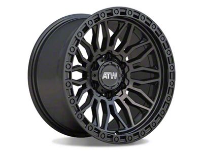 ATW Off-Road Wheels Nile All Satin Black 6-Lug Wheel; 17x9; -12mm Offset (14-18 Sierra 1500)