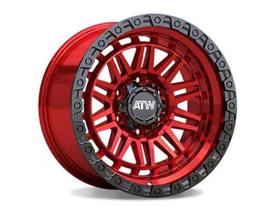 ATW Off-Road Wheels Yukon Candy Red 6-Lug Wheel; 17x9; -12mm Offset (14-18 Sierra 1500)