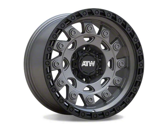 ATW Off-Road Wheels Congo Sand Gunmetal with Black Lip 8-Lug Wheel; 20x10; -18mm Offset (17-22 F-350 Super Duty SRW)