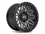 ATW Off-Road Wheels Nile Gloss Black with Milled Spokes 6-Lug Wheel; 20x9; 10mm Offset (24-25 Ranger)