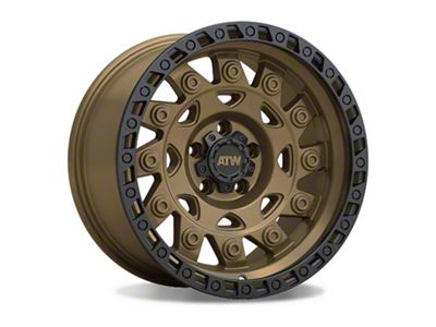 ATW Off-Road Wheels Congo Satin Sand Bronze with Black Lip 5-Lug Wheel; 20x10; -18mm Offset (94-01 RAM 1500)