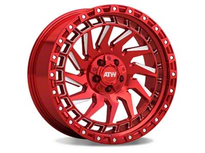 ATW Off-Road Wheels Culebra Candy Red with Milled Spokes 5-Lug Wheel; 20x10; -18mm Offset (94-01 RAM 1500)