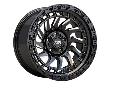 ATW Off-Road Wheels Culebra Gloss Black with Milled Spokes 5-Lug Wheel; 20x10; -18mm Offset (94-01 RAM 1500)