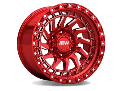 ATW Off-Road Wheels Culebra Candy Red with Milled Spokes 6-Lug Wheel; 17x9; 0mm Offset (23-24 Colorado)