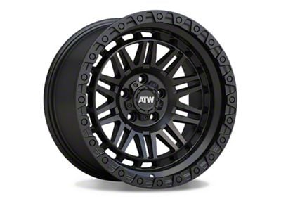 ATW Off-Road Wheels Yukon All Satin Black 5-Lug Wheel; 20x10; -18mm Offset (87-90 Dakota)