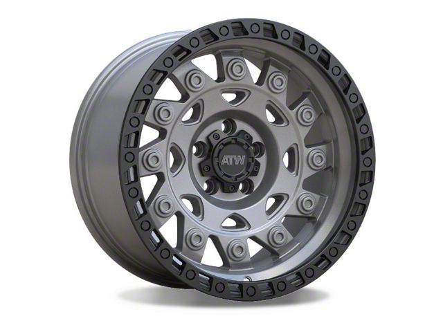 ATW Off-Road Wheels Congo Sand Gunmetal with Black Lip 5-Lug Wheel; 20x10; -18mm Offset (09-18 RAM 1500)