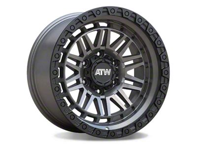 ATW Off-Road Wheels Yukon Satin Gunmetal 6-Lug Wheel; 17x9; 0mm Offset (19-24 Sierra 1500)