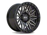 ATW Off-Road Wheels Nile Gloss Black with Milled Spokes 6-Lug Wheel; 20x9; 10mm Offset (19-25 Silverado 1500)