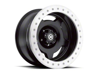 ATX Series Slab Beadlock Satin Black 8-Lug Wheel; 17x9; -38mm Offset (01-06 Silverado 2500 HD)