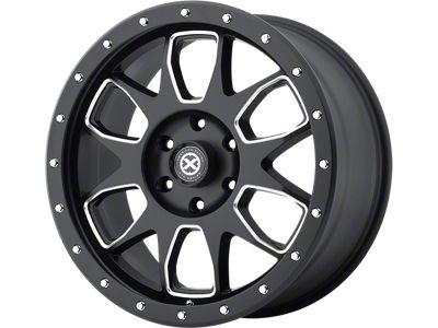 ATX Series AX196 Satin Black with Milled Accents 6-Lug Wheel; 20x9; 45mm Offset (07-13 Sierra 1500)