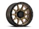 ATX Series AX202 Matte Bronze with Black Lip 8-Lug Wheel; 17x9; -12mm Offset (11-14 Sierra 2500 HD)