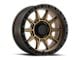 ATX Series AX202 Matte Bronze with Black Lip 8-Lug Wheel; 17x9; -12mm Offset (11-14 Sierra 3500 HD SRW)