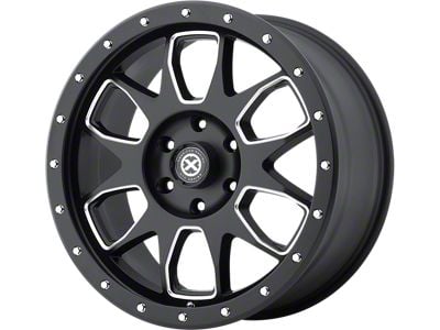 ATX Series AX196 Satin Black with Milled Accents 6-Lug Wheel; 20x9; 45mm Offset (07-13 Silverado 1500)