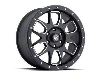 ATX Series AX196 Satin Black with Milled Accents 6-Lug Wheel; 17x9; 45mm Offset (07-14 Tahoe)