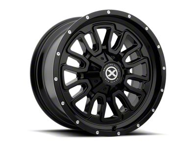 ATX Series AX203 Gloss Black 5-Lug Wheel; 17x8; 0mm Offset (09-18 RAM 1500)