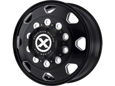 ATX Series Octane Gloss Black Milled 8-Lug Wheel; 18x6.75; 0mm Offset (10-18 RAM 2500)