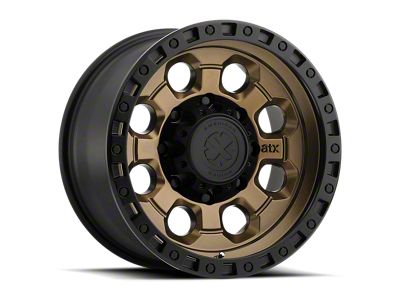 ATX Series AX201 Matte Bronze with Black Lip 8-Lug Wheel; 17x9; -12mm Offset (11-16 F-250 Super Duty)