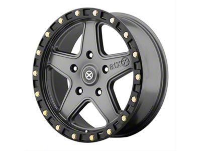 ATX Series Ravine Matte Gray with Black Reinforcing 6-Lug Wheel; 20x10; -24mm Offset (14-18 Silverado 1500)