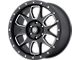 ATX Series AX196 Satin Black with Milled Accents 6-Lug Wheel; 20x9; 45mm Offset (99-06 Silverado 1500)