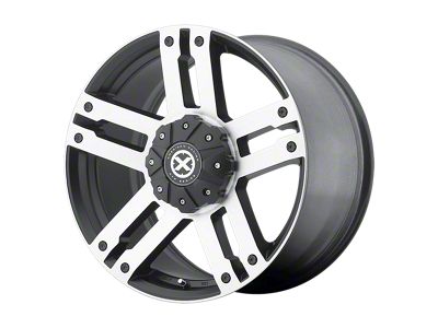 ATX Series Dune Satin Black with Machined Face 5-Lug Wheel; 18x8.5; 30mm Offset (87-90 Dakota)