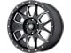 ATX Series AX196 Satin Black with Milled Accents 6-Lug Wheel; 20x9; 45mm Offset (19-25 Silverado 1500)