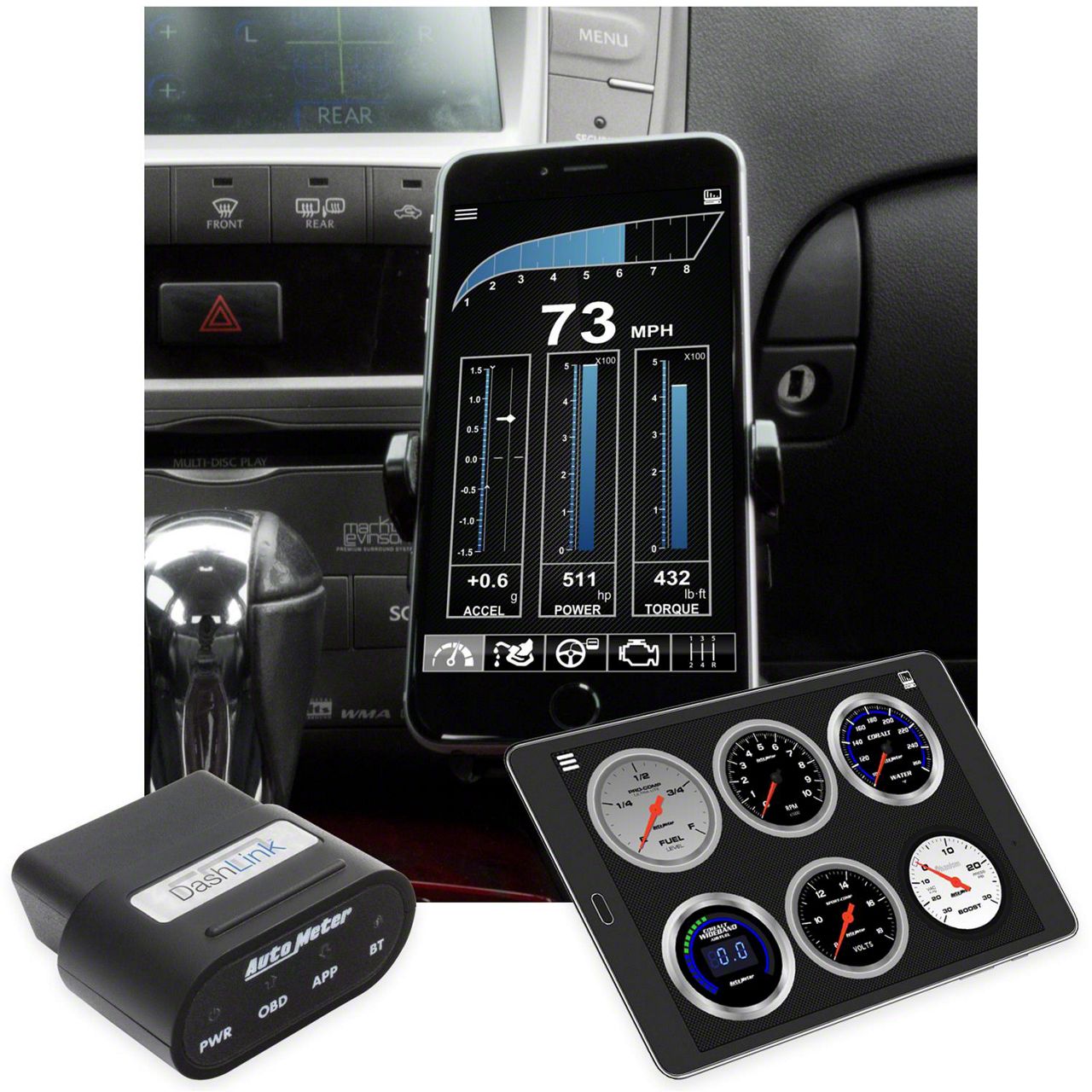 Auto Meter DashLink II Wireless Data Module (Universal; Some Adaptation May Be Required)
