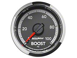 Auto Meter Gen 4 Dodge Factory Match Series 2-1/16-Inch Boost Gauge; 0-100 PSI; Mechanical (09-18 RAM 1500)