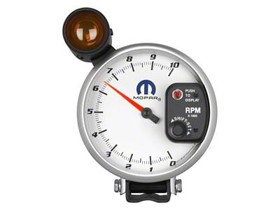 Auto Meter MOPAR Series 5-Inch Pedestal Tachometer with Shift Light; 0-10000 RPM (Universal; Some Adaptation May Be Required)