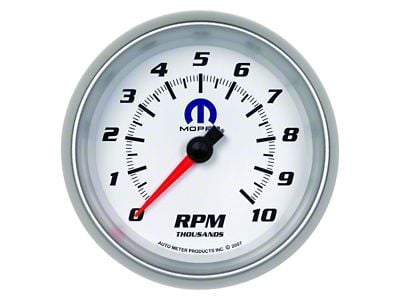 Auto Meter MOPAR Series 3-3/8-Inch In-Dash Tachometer; 0-10000 RPM (Universal; Some Adaptation May Be Required)