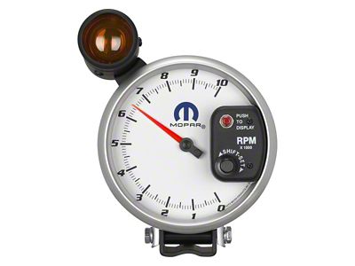 Auto Meter MOPAR Series 5-Inch Pedestal Tachometer with Shift Light; 0-10000 RPM (Universal; Some Adaptation May Be Required)